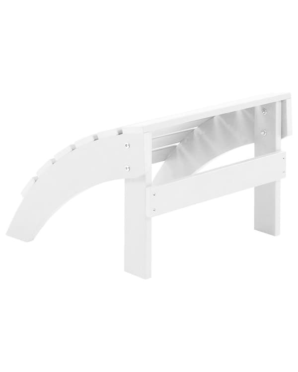 Fodstøtte Hvid Plastik og Rustfrit Stål 50 x 34 x 43 cm Have skammel Tilbehør til Altan Terrasse Indretning Skandinavisk Udendørs Retro Stil