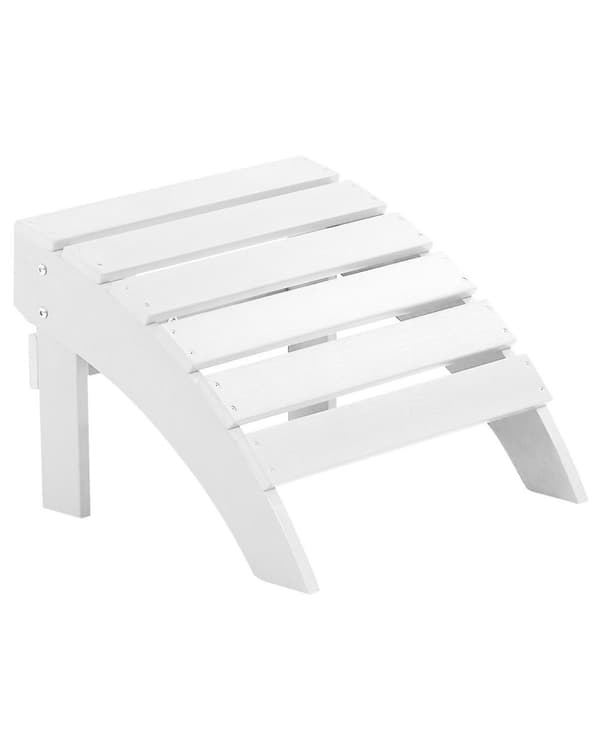 Fodstøtte Hvid Plastik og Rustfrit Stål 50 x 34 x 43 cm Have skammel Tilbehør til Altan Terrasse Indretning Skandinavisk Udendørs Retro Stil