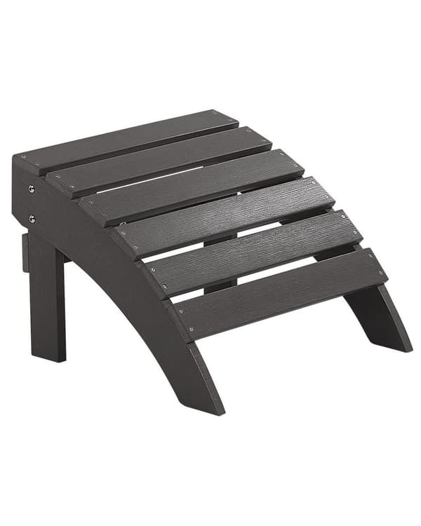 Fodstøtte Mørkegrå Plastik Rustfrit Stål 50 x 34 x 43 cm Have skammel Tilbehør til Altan Terrasse Indretning Skandinavisk Udendørs Retro Stil