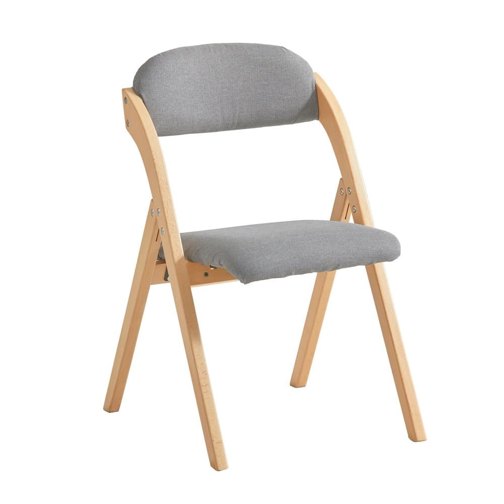 SoBuy, Klappstol, Skrivbordsstol, Testad för 120 kg, grå, FST92-N