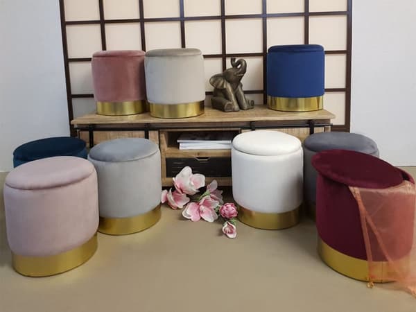 Decoration Stool Decopouf med lagringsutrymme