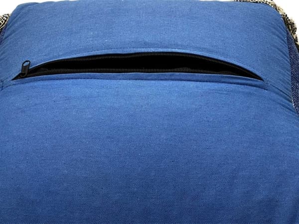 Boden kudde sittande avföringsstol pouf fotpall stenvätt blå