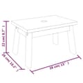 Miniatyrbilde 8 av 8: vidaXL Trinnkrakk 38x26x22 cm heltre akasie