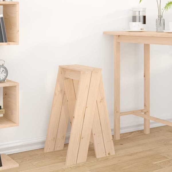 vidaXL Jakkarat 2 kpl 40x40x75 cm täysi mänty