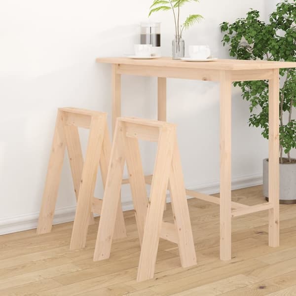 vidaXL Jakkarat 2 kpl 40x40x75 cm täysi mänty