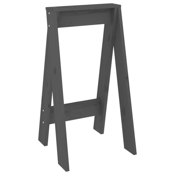 vidaXL Jakkarat 2 kpl harmaa 40x40x75 cm täysi mänty