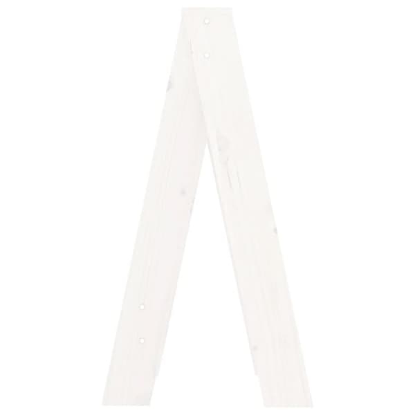 vidaXL taburetter 2 stk. 40x40x75 cm massivt fyrretræ hvid