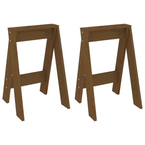 vidaXL Pallar 2 st honungsbrun 40x40x60 cm massiv furu