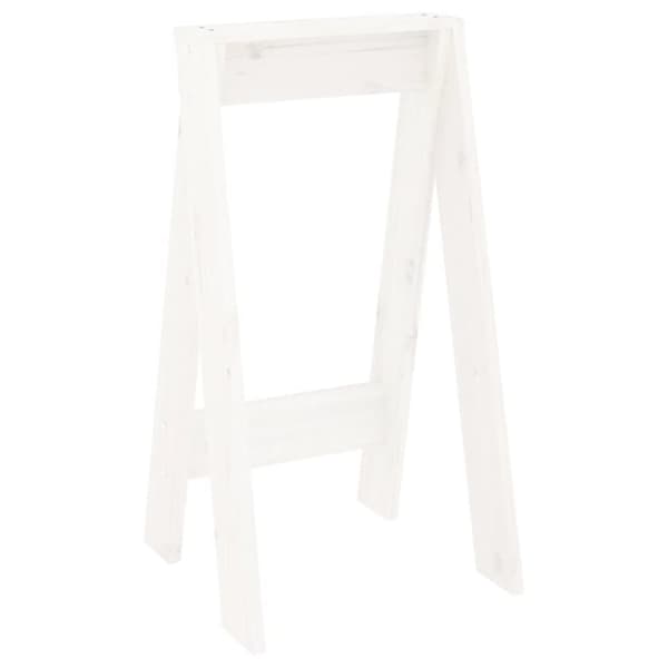 vidaXL Pallar 2 st vit 40x40x75 cm massiv furu