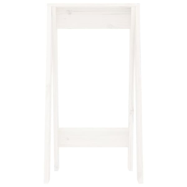 vidaXL Pallar 2 st vit 40x40x75 cm massiv furu