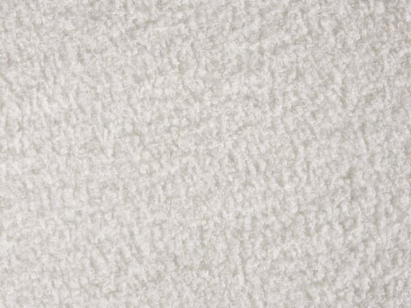 Fotskammel Hvit Bouclé 50 x 30 x 35 cm Treben Skandinavisk stil Moderne Soverom Stue Tilbehør Puff