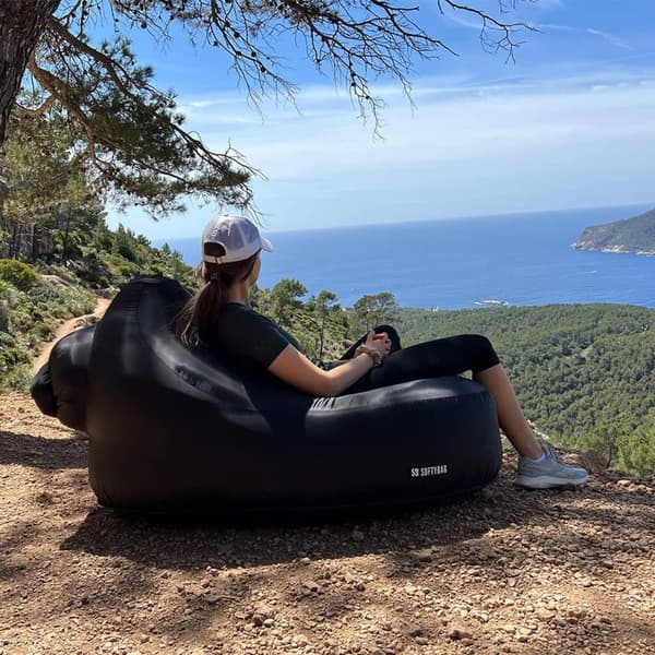 Softybag Chair luft liggestol sort