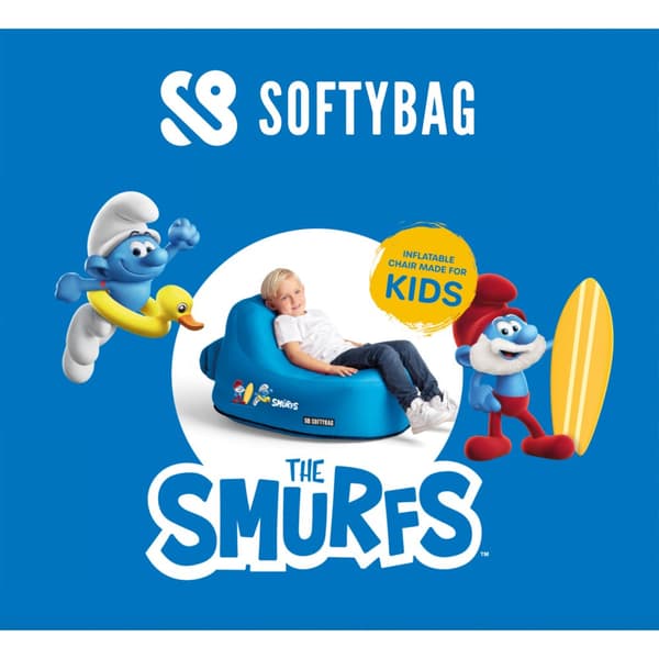 Softybag børnesmølfestol blå