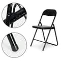 Miniatyrbillede 5 af 6: Klappstühle - Set mit 4 - 77,5x43x43,5 cm - schwarz