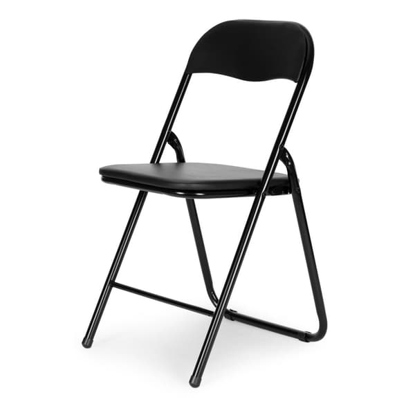 Klappstühle - Set mit 4 - 77,5x43x43,5 cm - schwarz