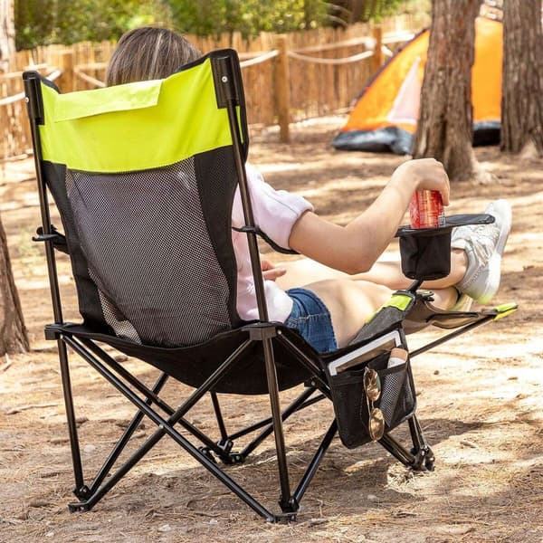 Sammenleggbar campingstol med transportpose