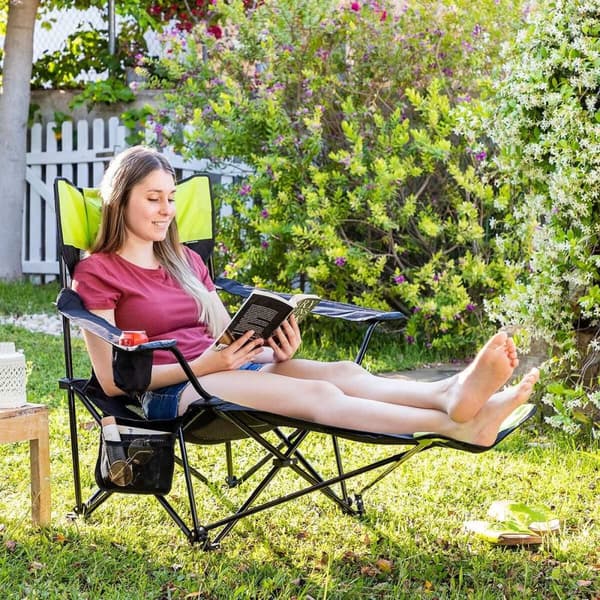 Sammenleggbar campingstol med transportpose