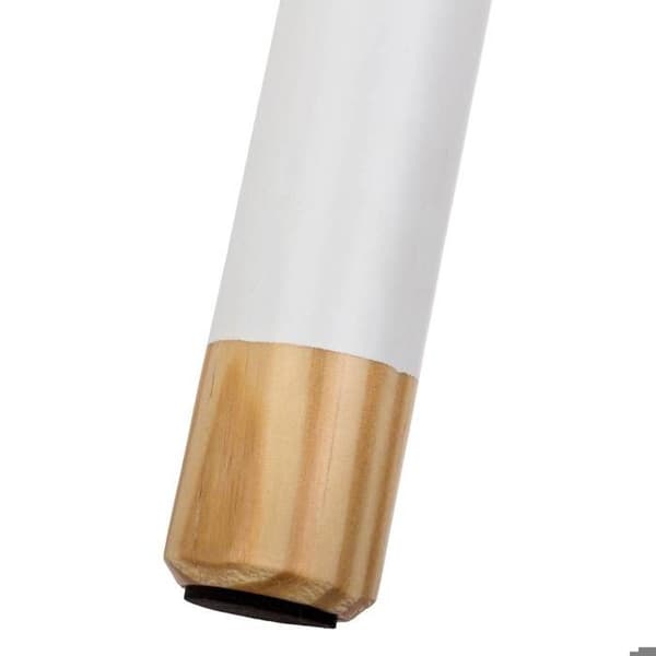 Trästoool - ATMOSPHERA - Vit - Diameter 24 cm - Höjd 26 cm - Modern design
