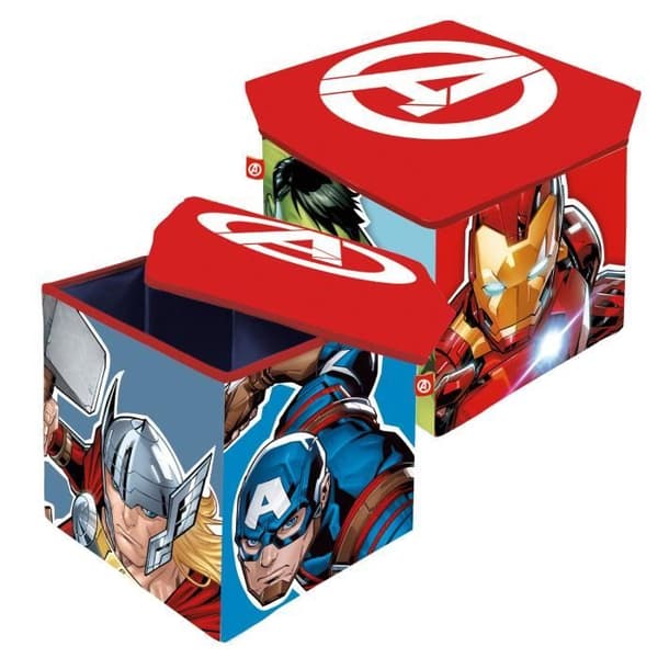 Förvaringspall - avengers - 30x30x30cm Flerfärgad