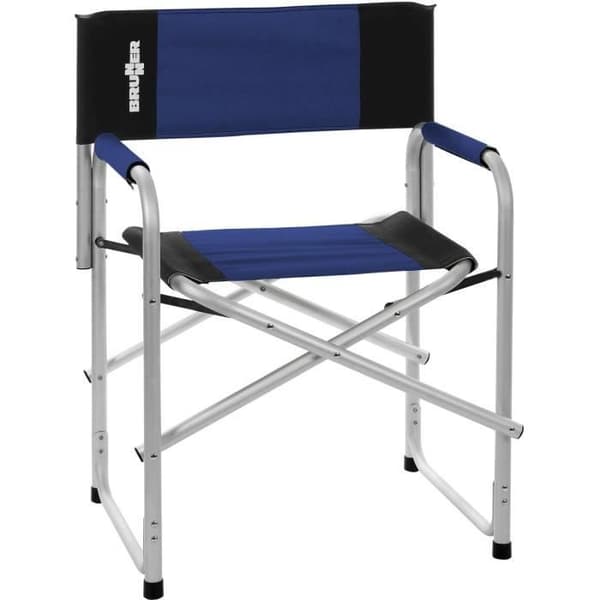 Fällbar stol - Brunner - Bravura - Mörkblå - Svart - 100% polyester, anodiserad aluminium