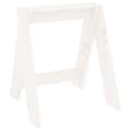 Miniatyrbillede 4 af 9: taburetter 2 stk. 40x40x45 cm massivt fyrretræ hvid