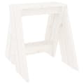 Miniatyrbillede 5 af 9: taburetter 2 stk. 40x40x45 cm massivt fyrretræ hvid