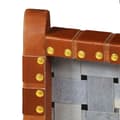 Miniatyrbild 5 av 10: Hopfällbar stol flätad brun äkta läder