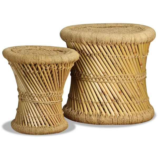 Pallar 2 st bambu och jute