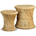 Miniatyrbild 5 av 9: Pallar 2 st bambu och jute