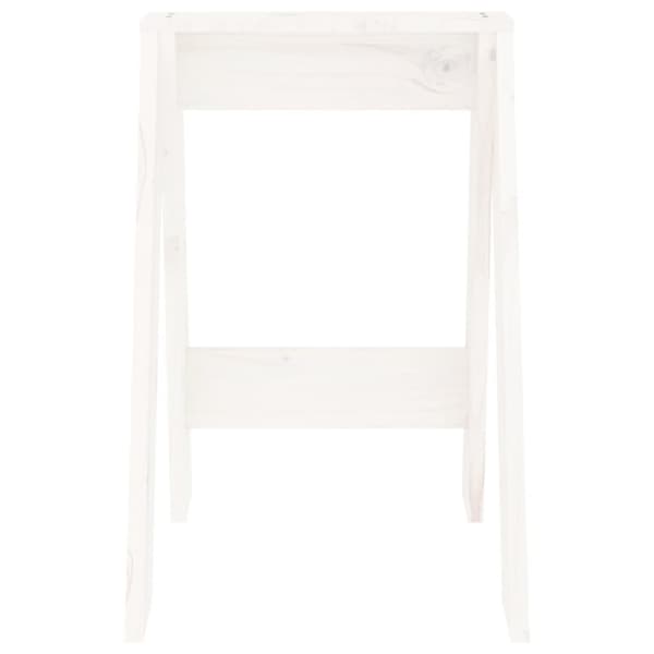 Pallar 2 st vit 40x40x60 cm massiv furu
