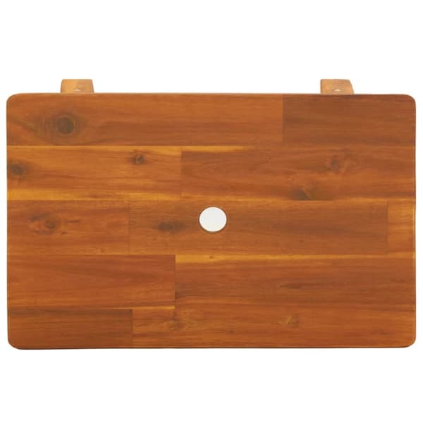 Pall 45x29x45 cm rektangulär massivt akaciaträ