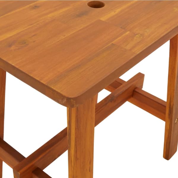 Pall 45x29x45 cm rektangulär massivt akaciaträ