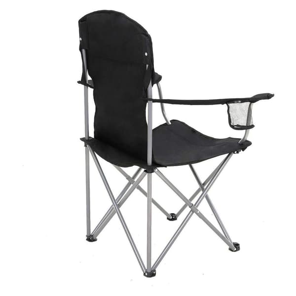 Rootz Campingstol - Set med 2 campingstol - Bärbar campingstol - Fällbar campingstol - Lätt campingstol - Utomhusstol - Svart - 76 x 51,5 x 95,5 cm (L
