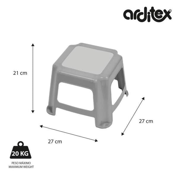 Plastpall 27x27x21cm - ZASKA-Unicorn - Rosa - Stapelbar - Motståndskraftig - Säker