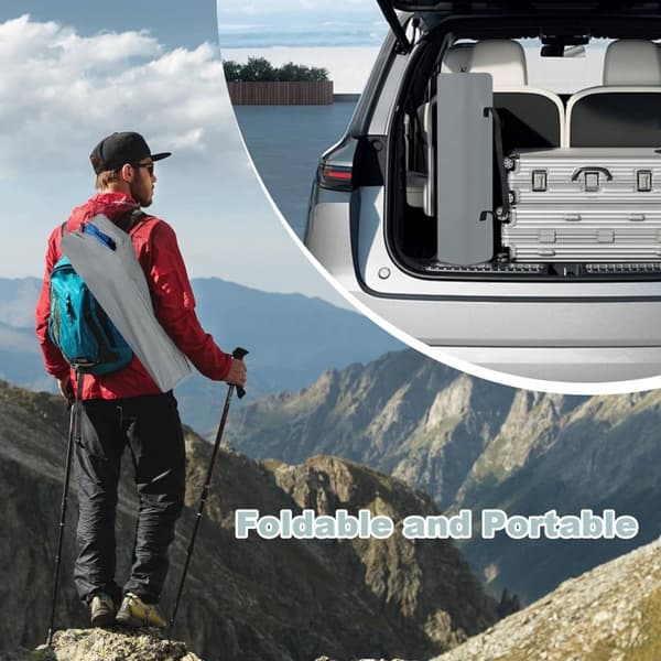 Rootz Ultimate Comfort Folding Camping Stol - Bærbar Stol - Udendørs siddepladser - Holdbart Oxford stof - Let og kompakt - Stilfuldt imiteret ruskind
