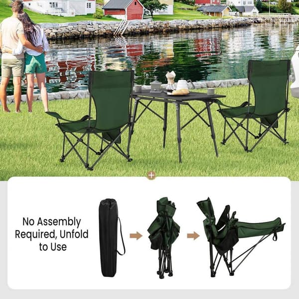 Rootz Ultimate Outdoor -taitettava tuoli - Säädettävä kalastustuoli - Kannettava retkeilytuoli - Kevyt, tukeva, mukava - 600D Oxford -kangas - 115cm x