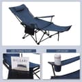 Miniatyrbild 8 av 9: Rootz Ultimate Outdoor Folding Chair - Justerbar Fiskestol - Bärbar campingsits - Justerbar, lätt, slitstark - 115cm x 88,5cm x 84cm (sittande), 160cm