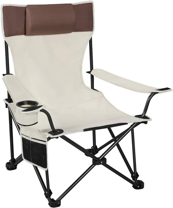 Rootz Ultimate Outdoor Folding Chair - Bærbar Stol - Justerbar Lounge Chair - Slidstærkt 600D Oxford stof - Let og kompakt - Justerbart ryglæn - 58,5