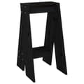 Miniatyrbillede 6 af 10: vidaXL taburetter 2 stk. 40x40x75 cm massivt fyrretræ sort -  Foldestole