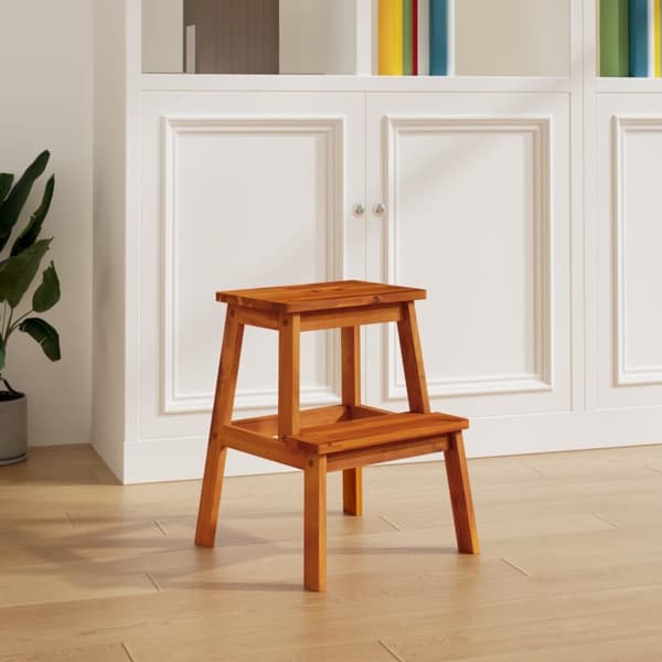vidaXL Stegpall 40x38x50 cm massivt akaciaträ -  Fällstolar & -pallar