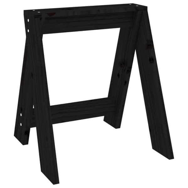 vidaXL Jakkarat 2 kpl musta 40x40x45 cm täysi mänty -  Kokoontaitettavat tuolit & jakkarat