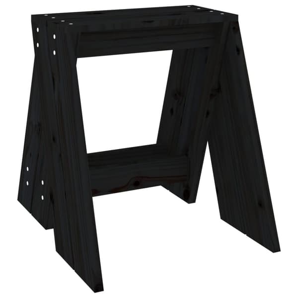 vidaXL Jakkarat 2 kpl musta 40x40x45 cm täysi mänty -  Kokoontaitettavat tuolit & jakkarat
