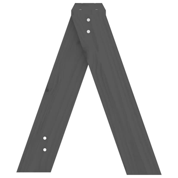 vidaXL taburetter 2 stk. 40x40x45 cm massivt fyrretræ grå -  Foldestole