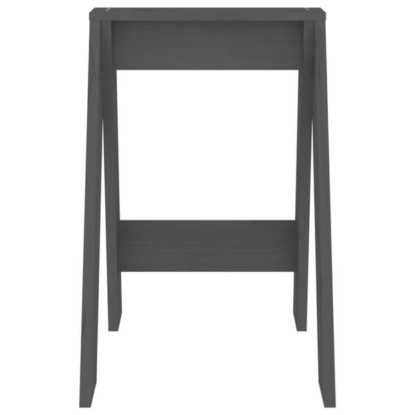 The Living Store taburetter 2 stk. 40x40x60 cm massivt fyrretræ grå -  Foldestole