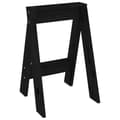 Miniatyrbillede 5 af 10: The Living Store taburetter 2 stk. 40x40x60 cm massivt fyrretræ sort -  Foldestole