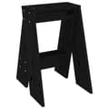 Miniatyrbillede 6 af 10: The Living Store taburetter 2 stk. 40x40x60 cm massivt fyrretræ sort -  Foldestole
