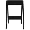 Miniatyrbillede 7 af 10: The Living Store taburetter 2 stk. 40x40x60 cm massivt fyrretræ sort -  Foldestole