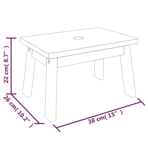 Fällstolar & -pallar - Living Stegpall 38x26x22 cm massivt akaciaträ