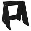 Miniatyrbillede 6 af 10: Foldestole - Living taburetter 2 stk. 40x40x45 cm massivt fyrretræ sort