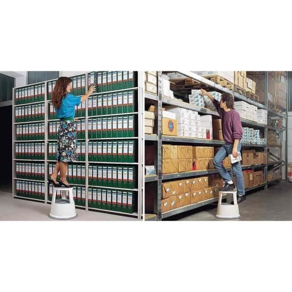 Stegpall - WEDO - Plast - Grå - Lastkapacitet 150 kg